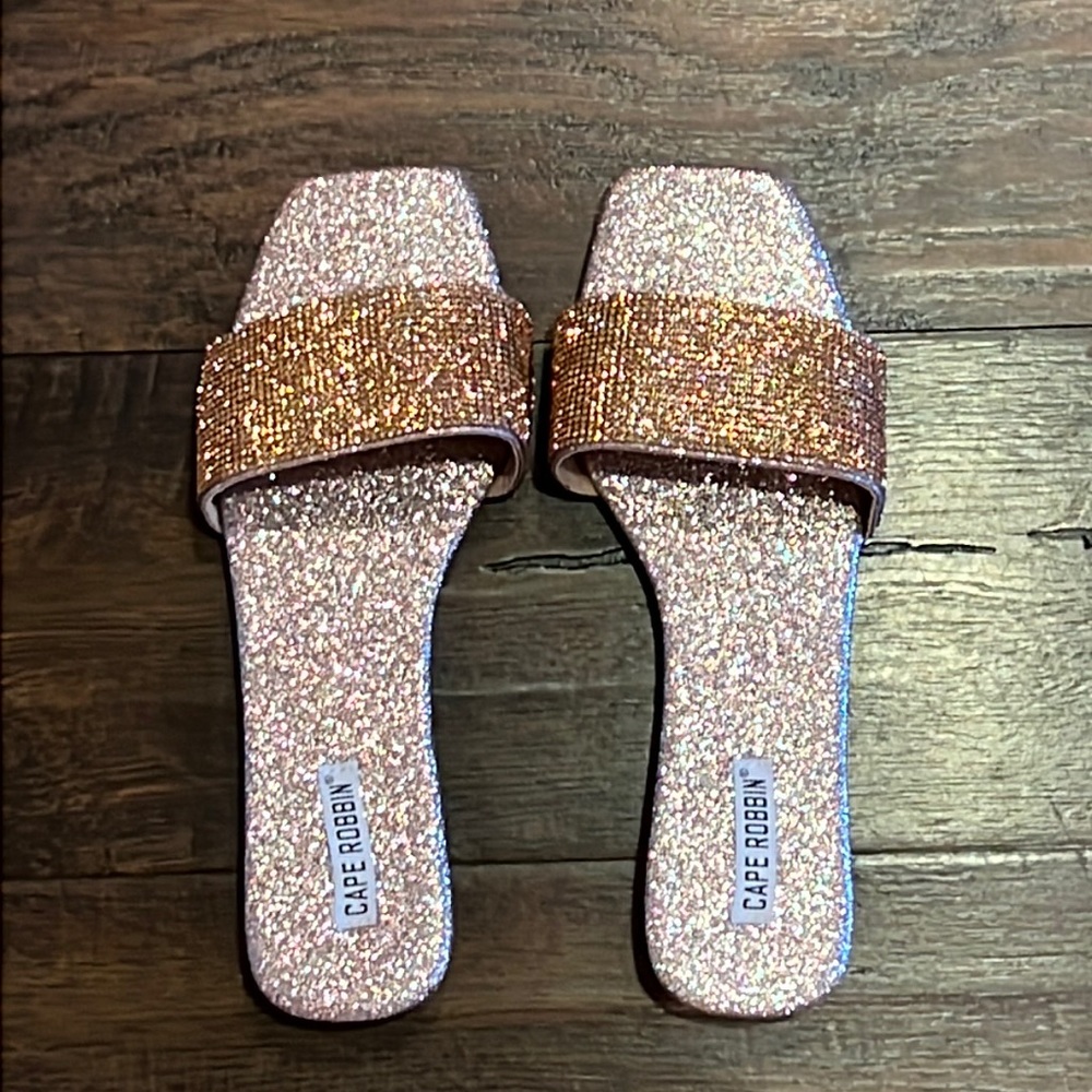 Zala Glitter Slides